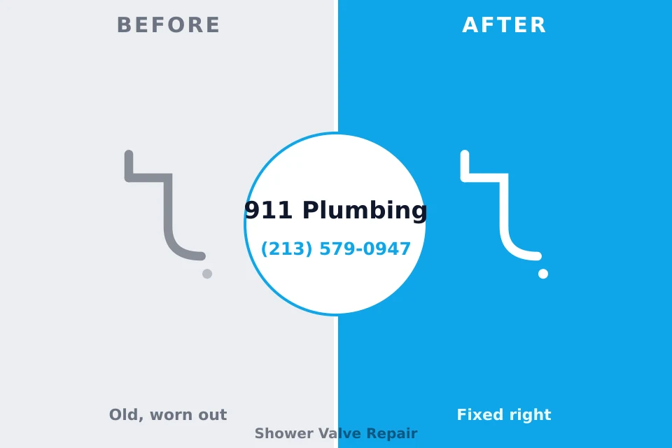Before and after: plumbing repair Spinnerstown, PA